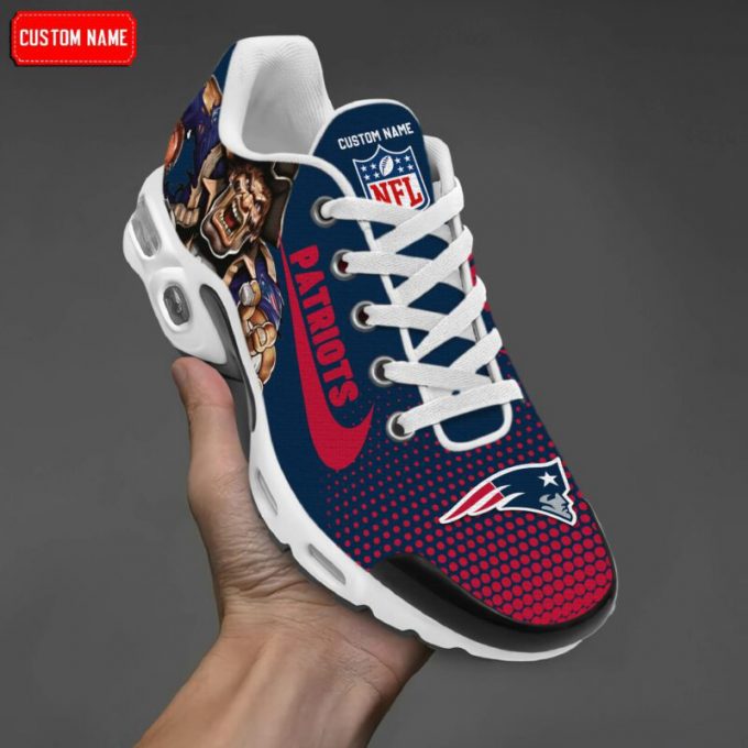 New England Patriots Nfl Premium Air Max Plus Sport Sneakers For Fan Gifts