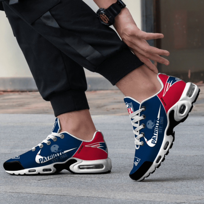 New England Patriots Nfl Premium Air Max Plus Sport Sneakers For Fan Gifts