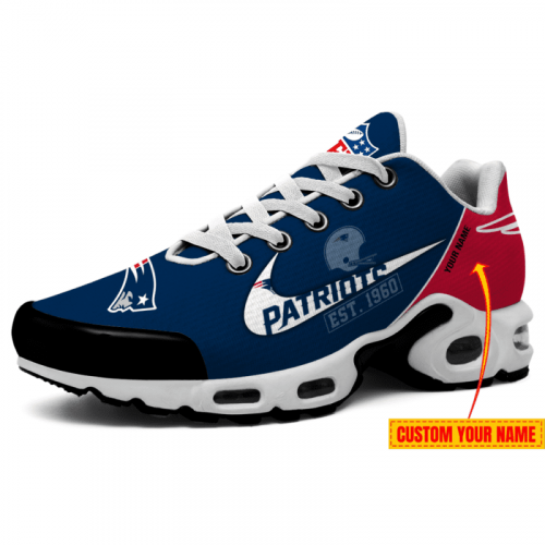 New England Patriots NFL Premium Air Max Plus Sport Sneakers For Fan Gifts