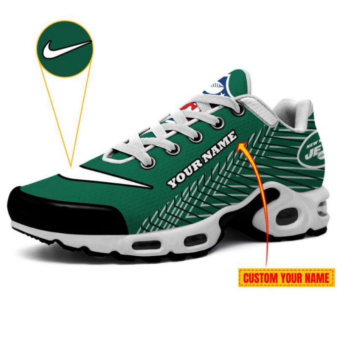 New York Jets Air Max Plus Sport Sneakers For Fan Gifts