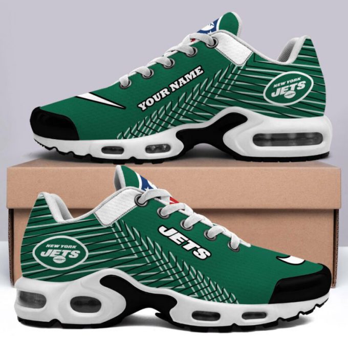 New York Jets Air Max Plus Sport Sneakers For Fan Gifts