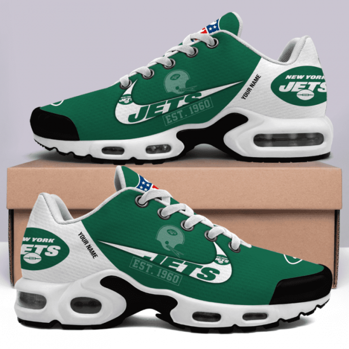 New York Jets Nfl Premium Air Max Plus Sport Sneakers For Fan Gifts