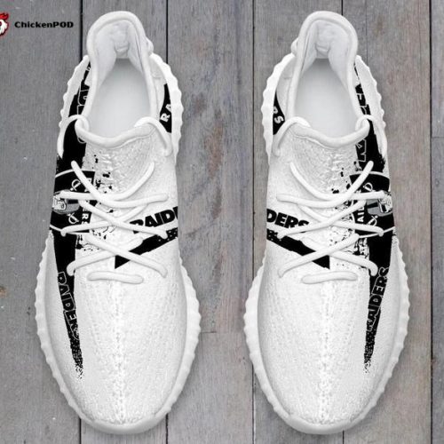 Oakland Raider NFL Yeezy Sneaker For Men Women Fans