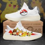 Pikachu Evolution Shoes Pokemon Anime Yeezy Sneaker For Men Women Fans