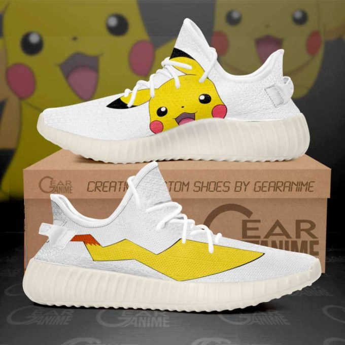 Pikachu Tail Shoes Pokemon Custom Anime Yeezy Sneaker For Fans