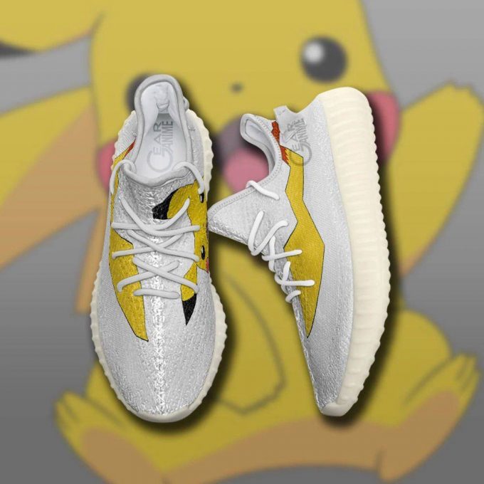 Pikachu Tail Shoes Pokemon Custom Anime Yeezy Sneaker For Fans