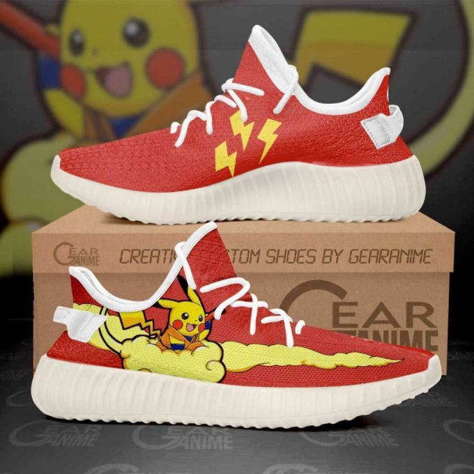 Pikagoku Shoes Pikachu Mixed Goku Anime Yeezy Sneaker For Men Women Fans