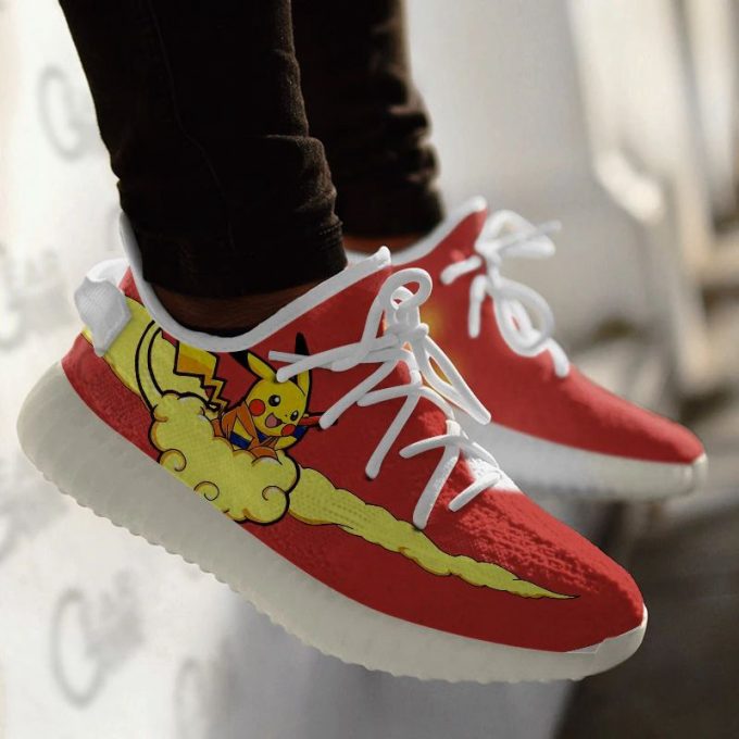 Pikagoku Shoes Pikachu Mixed Goku Anime Yeezy Sneaker For Men Women Fans