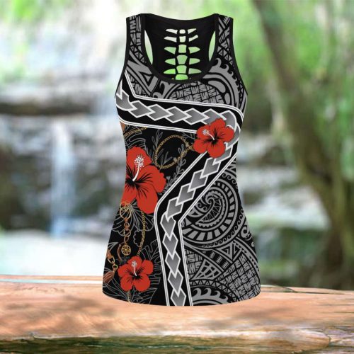 Polynesian Tattoo Legging & Tank Top