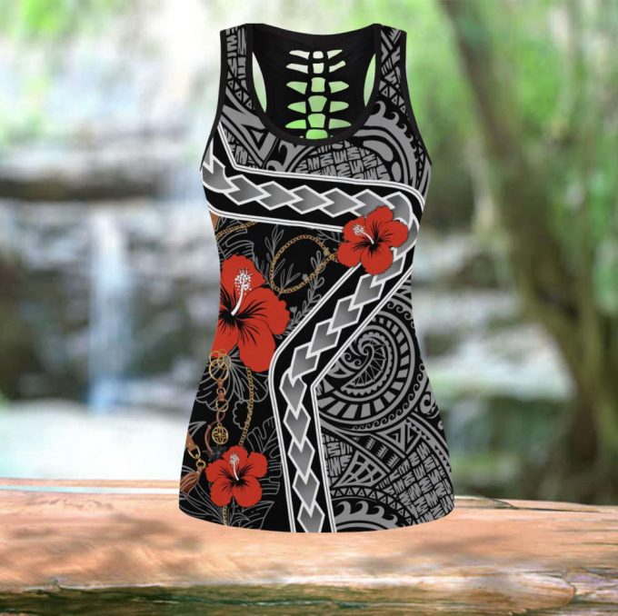 Polynesian Tattoo Legging &Amp; Tank Top