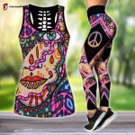 Premium Hippie Girl Eyes 3D Over Printed Legging & Tank Top