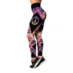 Premium Hippie Girl Eyes 3D Over Printed Legging & Tank Top