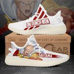 Saitama Shoes Fight One Punch Man Custom Anime Yeezy Sneaker For Men Women Fans