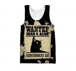 Schrodinger Cat Limited Edition 3D Printed Tank Top For Men And Women