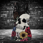 Skull Flowers Art Hollow Tank Top Or Legging