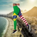 Sport Gift – America – Brazil In Me Hollow Tank Top or Legging