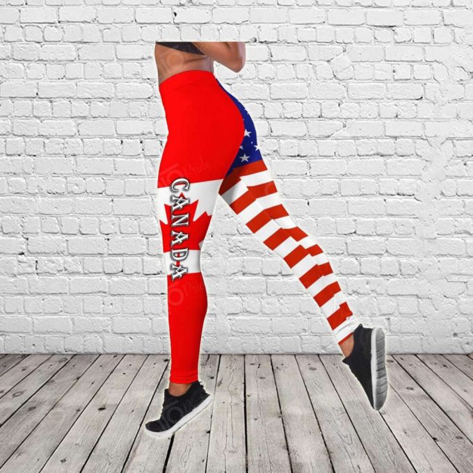 Sport Gift – America – Canada In Me Hollow Tank Top Or Legging