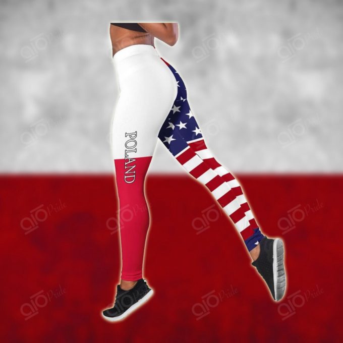 Sport Gift – America My Home Poland My Blood Hollow Tank Top Or Legging