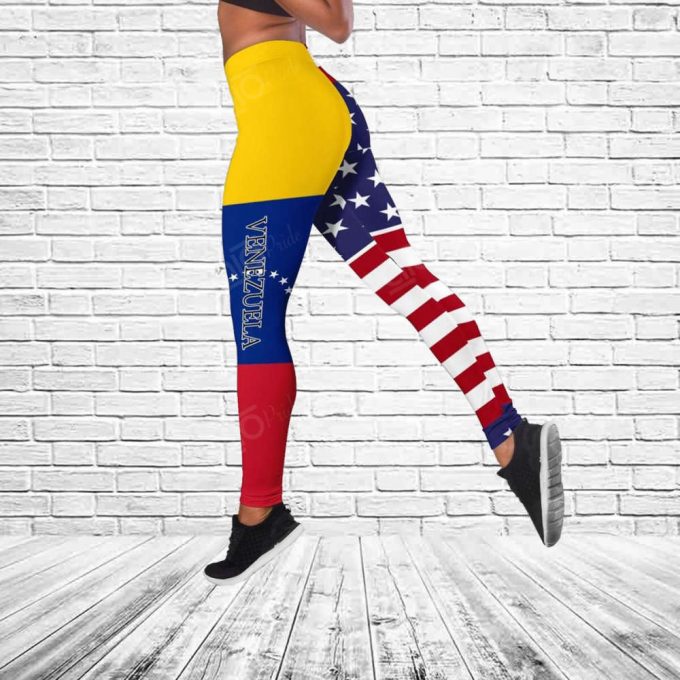 Sport Gift – America My Home Venezuela My Blood Hollow Tank Top Or Legging