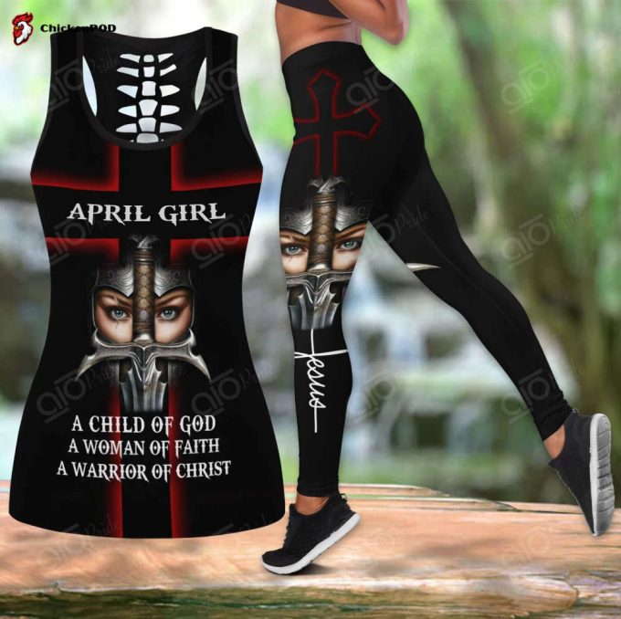 Sport Gift – April Girl – A Child Of God Hollow Tank Top Or Legging