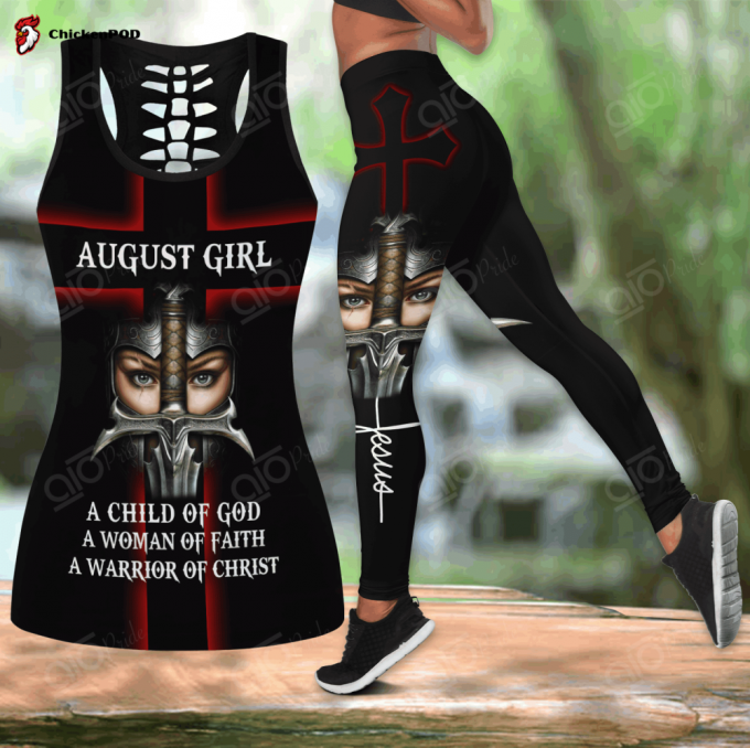 Sport Gift – August Girl – A Child Of God Hollow Tank Top Or Legging