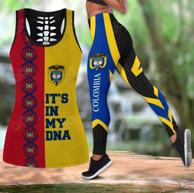 Sport Gift – Colombia It’S In My Dna Hollow Tank Top Or Legging