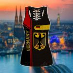 Sport Gift – Germany Coat Of Arms Hollow Tank Top or Legging