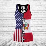 Sport Gift – Peru – America Flag Hollow Tank Top or Legging