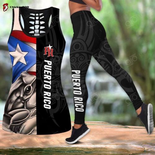 Sport Gift – Puerto Rico Coqui Frog Hollow Tank Top or Legging