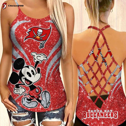 Tampa Bay Buccaneers Criss-cross Open Back Camisole Tank Top Fan Gifts