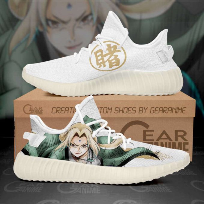 Tsunade Shoes Naruto Anime Shoes Unisex Gifts 2024 Yeezy Sneaker For Fans