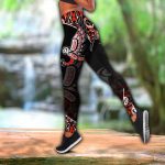 Xt Canada Day Haida 3D Printed Combo Legging Tank Top