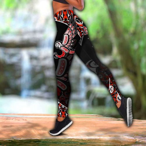 Xt Canada Day Haida 3D Printed Combo Legging Tank Top