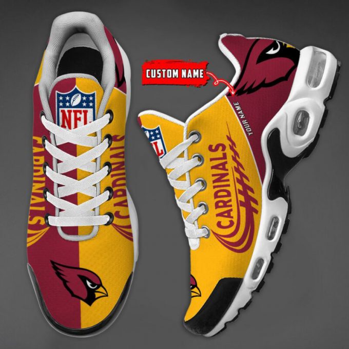 Arizona Cardinals Nfl Half Color Air Max Plus Sport Sneakers For Fan Gifts