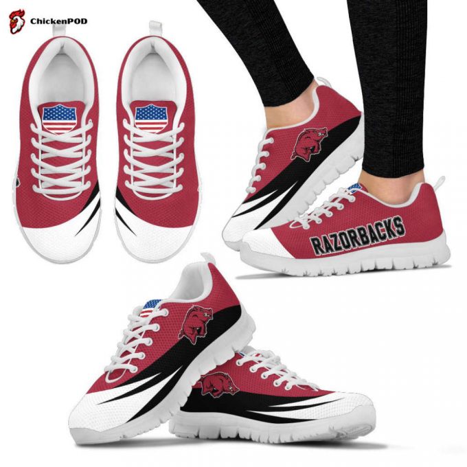 Arkansas Razorbacks Unisex Running Shoes For Fans Gifts