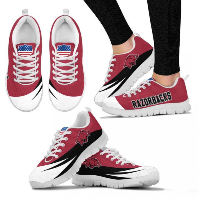 Arkansas Razorbacks Unisex Running Shoes For Fans Gifts