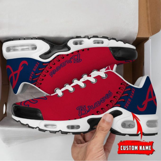 Atlanta Braves Mlb Air Max Plus Sport Sneakers For Fan Gifts