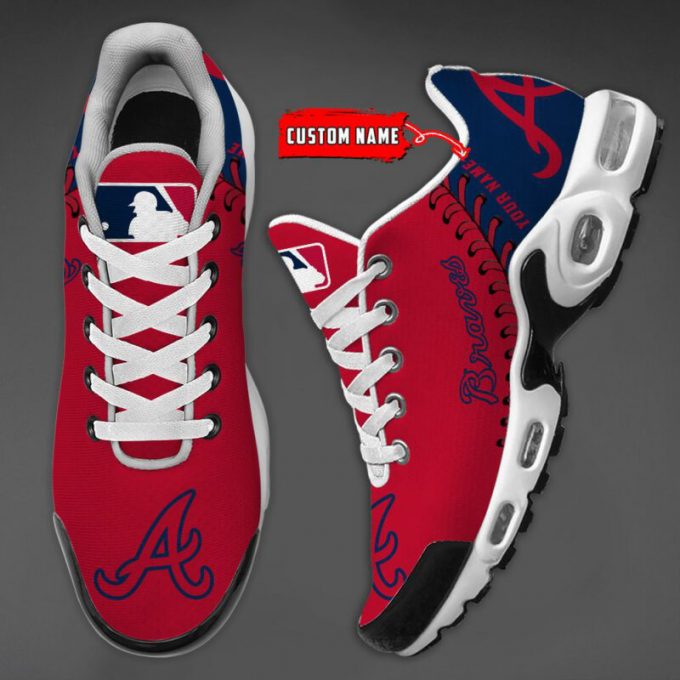 Atlanta Braves Mlb Air Max Plus Sport Sneakers For Fan Gifts