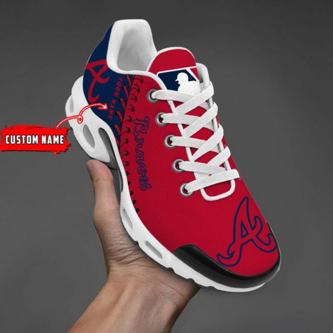 Atlanta Braves Mlb Air Max Plus Sport Sneakers For Fan Gifts