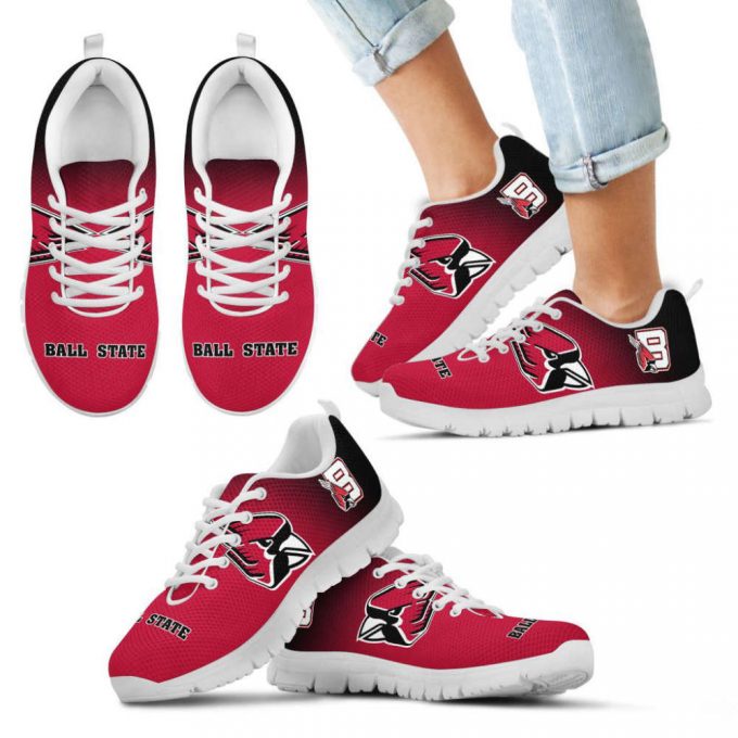 Ball State Cardinals Unisex Running Shoes For Fans Gifts