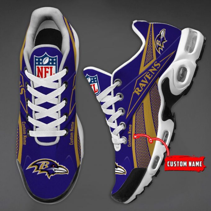 Baltimore Ravens Premium Nfl Air Max Plus Sport Sneakers For Fan Gifts