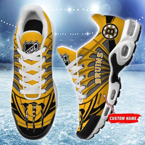 Boston Bruins NHL Air Max Plus Sport Sneakers For Fan Gifts