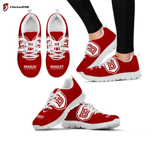 Bradley Braves Unisex Running Shoes For Fans Gifts