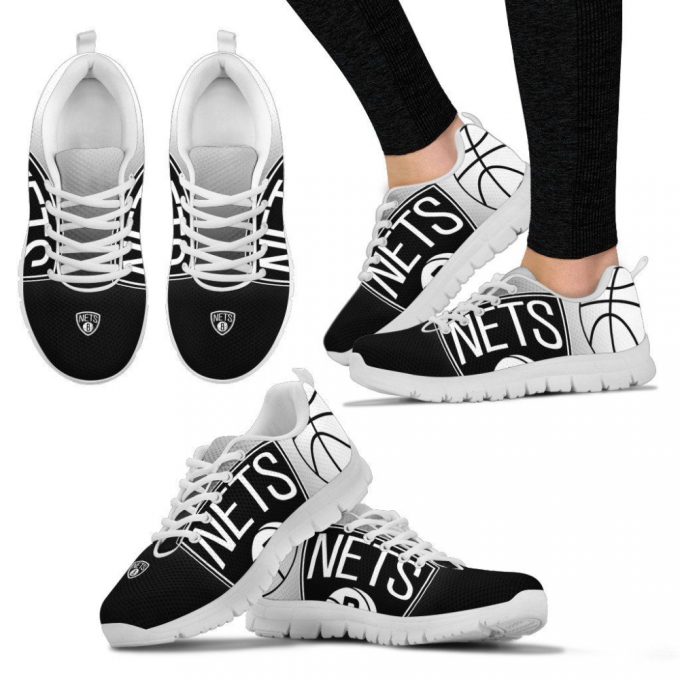 Brooklyn Nets Unisex Running Shoes For Fans Gifts