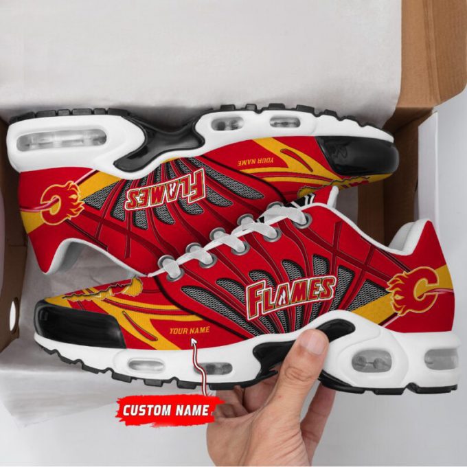 Calgary Flames Nhl Air Max Plus Sport Sneakers For Fan Gifts