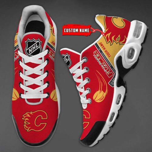 Calgary Flames NHL Teams Air Max Plus Sport Sneakers For Fan Gifts