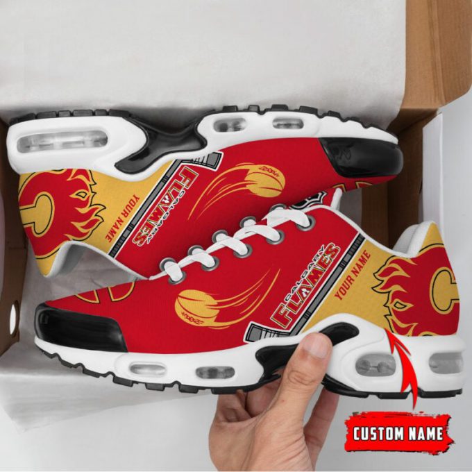 Calgary Flames Nhl Teams Air Max Plus Sport Sneakers For Fan Gifts