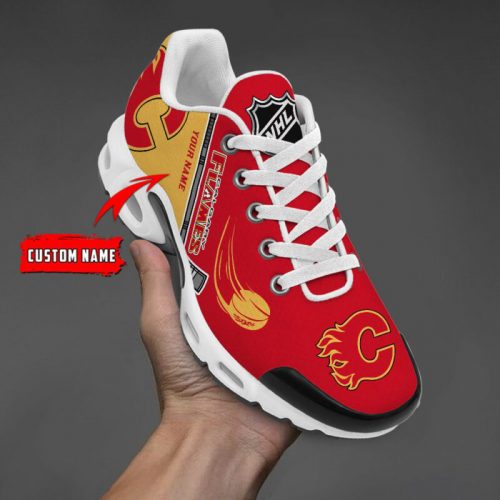 Calgary Flames NHL Teams Air Max Plus Sport Sneakers For Fan Gifts