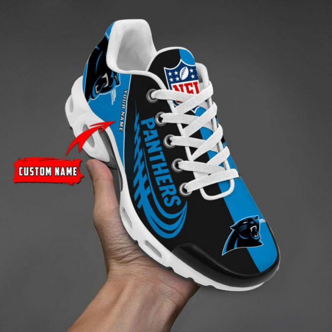 Carolina Panthers Nfl Half Color Air Max Plus Sport Sneakers For Fan Gifts