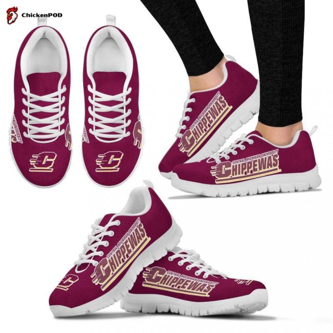 Central Michigan Chippewas Unisex Running Shoes For Fans Gifts